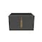 Castello Usa Alpine 24-inch Black Vanity Base with Gold Handle CB-MC-24BLK-GLD-VBO - alternate 1